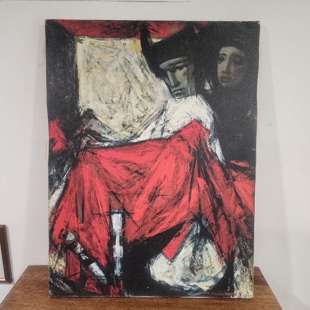 Grumbacher New York The Red Robe Czech-French Print on Canvas